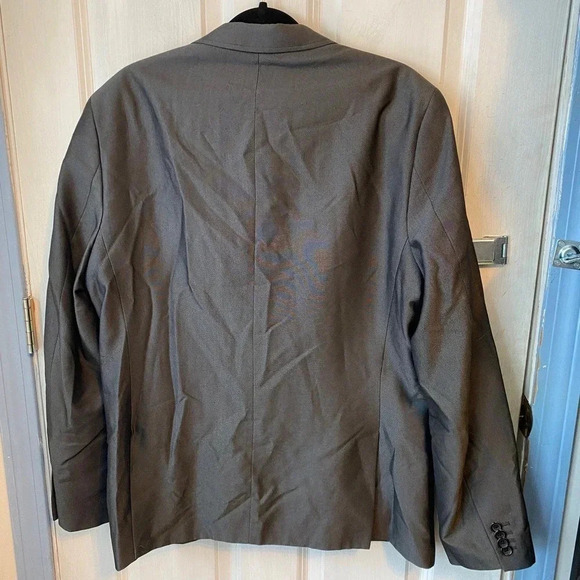 American Rag Slim Fit Gray 2Button Blazer Men Size L Pockets - Picture 2 of 5
